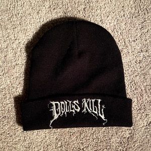 unisex Dollskill black beanie
